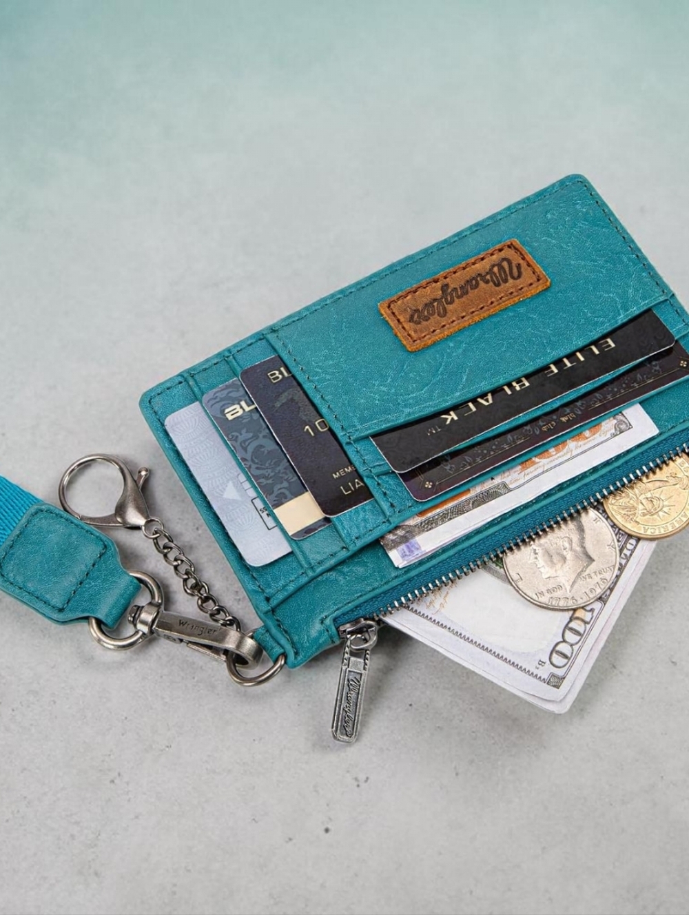 NEW Wrangler Key Card Holder with Wrist Strap - Picture 4 of 6